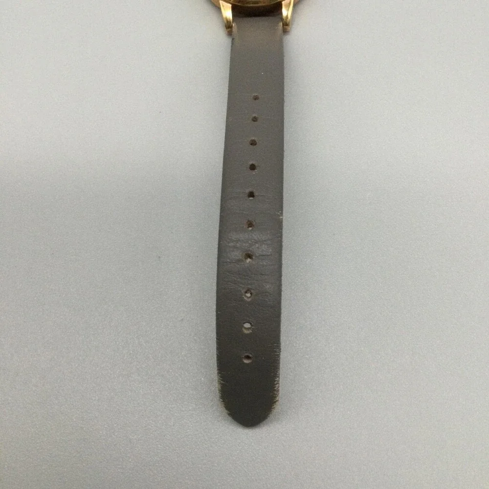 Olivia Burton Womens Watch 30mm Floral Dial Leather Rose Gold Tone New Battery